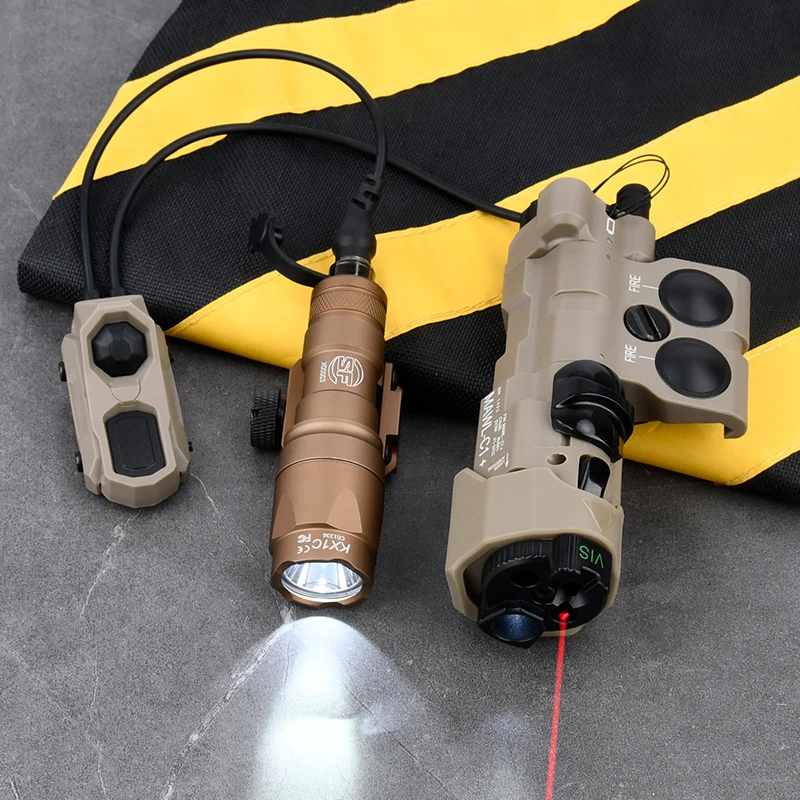 WADSN-linterna estroboscópica táctica de nailon MAWL C1 +, mira láser IR roja y verde SF M300 M600 con interruptor AXON compatible con riel de 20mm - imagen 3
