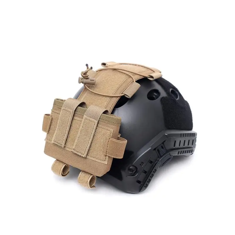 Paquete de batería de casco táctico MK2, bolsa de bucle largo, cordón de choque elástico, sistema de almacenamiento de batería NVG para cascos de Paintball - imagen 4