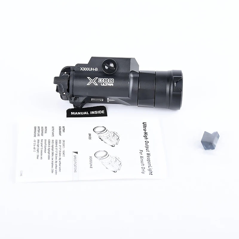 Airsoft Surefir-linterna LED X300 X300UH-B, riel Picatiny, Arma de caza, luz táctica para explorador al aire libre, 20mm - imagen 4
