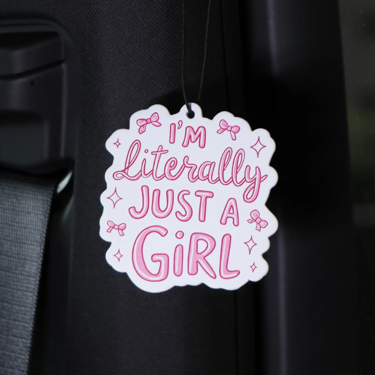 JUST A GIRL-compresas de aromaterapia para coche, colgante de fragancia Interior para coche, ambientador, decoración colgante para espejo retrovisor - imagen 4