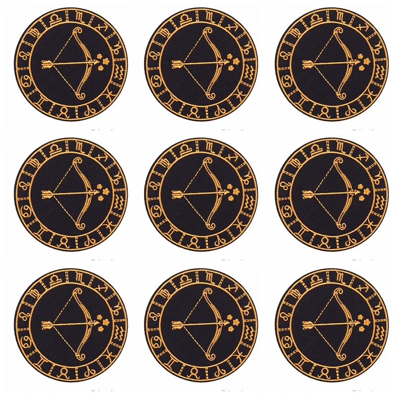 Parche bordado de constelación, parches termoadhesivos para planchar en la ropa, rayas, insignias, 10 unidades por lote - imagen 4