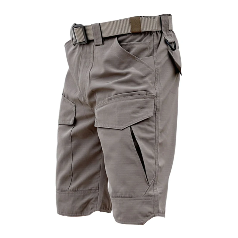 Pantalones cortos tácticos impermeables para hombre, pantalones Cargo de secado rápido, monos transpirables con múltiples bolsillos, pantalones cortos de playa para exteriores, Verano