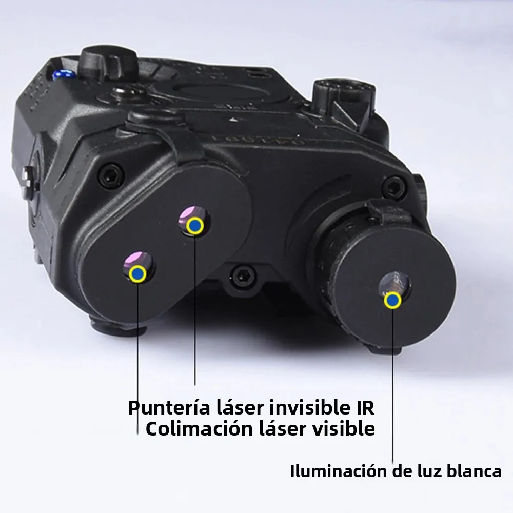 SINAIRSOFT táctico AN PEQ-15 PEQ15 LA5C verde láser LED luz blanca IR lente iluminador linterna antorcha - imagen 2