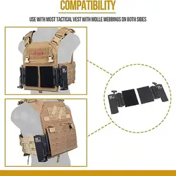 ONETIGRIS-Juego de hebilla de anguila rápida MOLLE táctico, Kit de sistema de liberación JPC CPC NCPC 420, chaleco Airsoft, accesorios de caza y Paintball