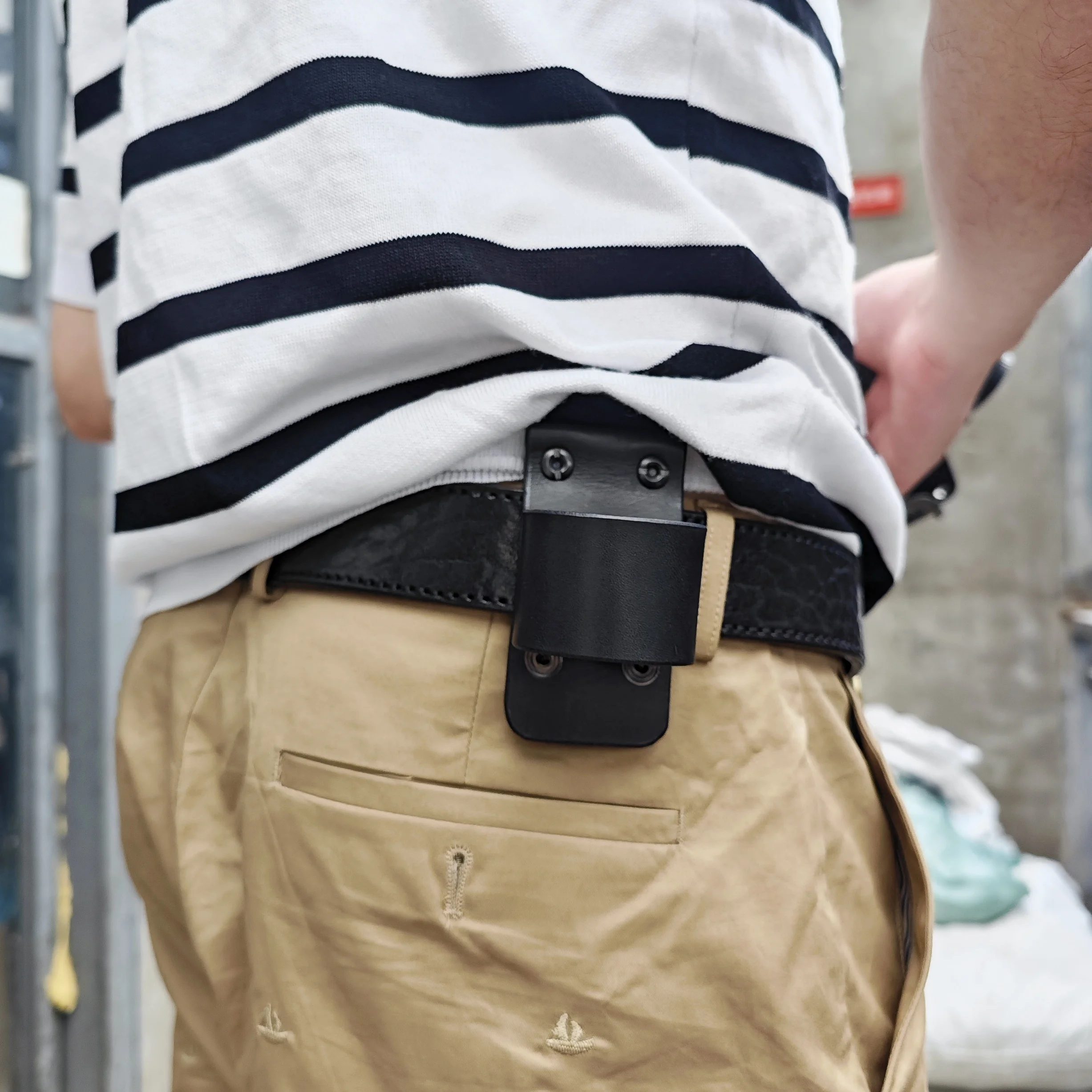 Funda de piel de vaca hecha a mano pura, juego de hachas tácticas para exteriores montadas en selección rápida, juego de cuchillos - imagen 5