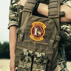 Parche bordado WILD WEASEL ardilla táctico con velcro