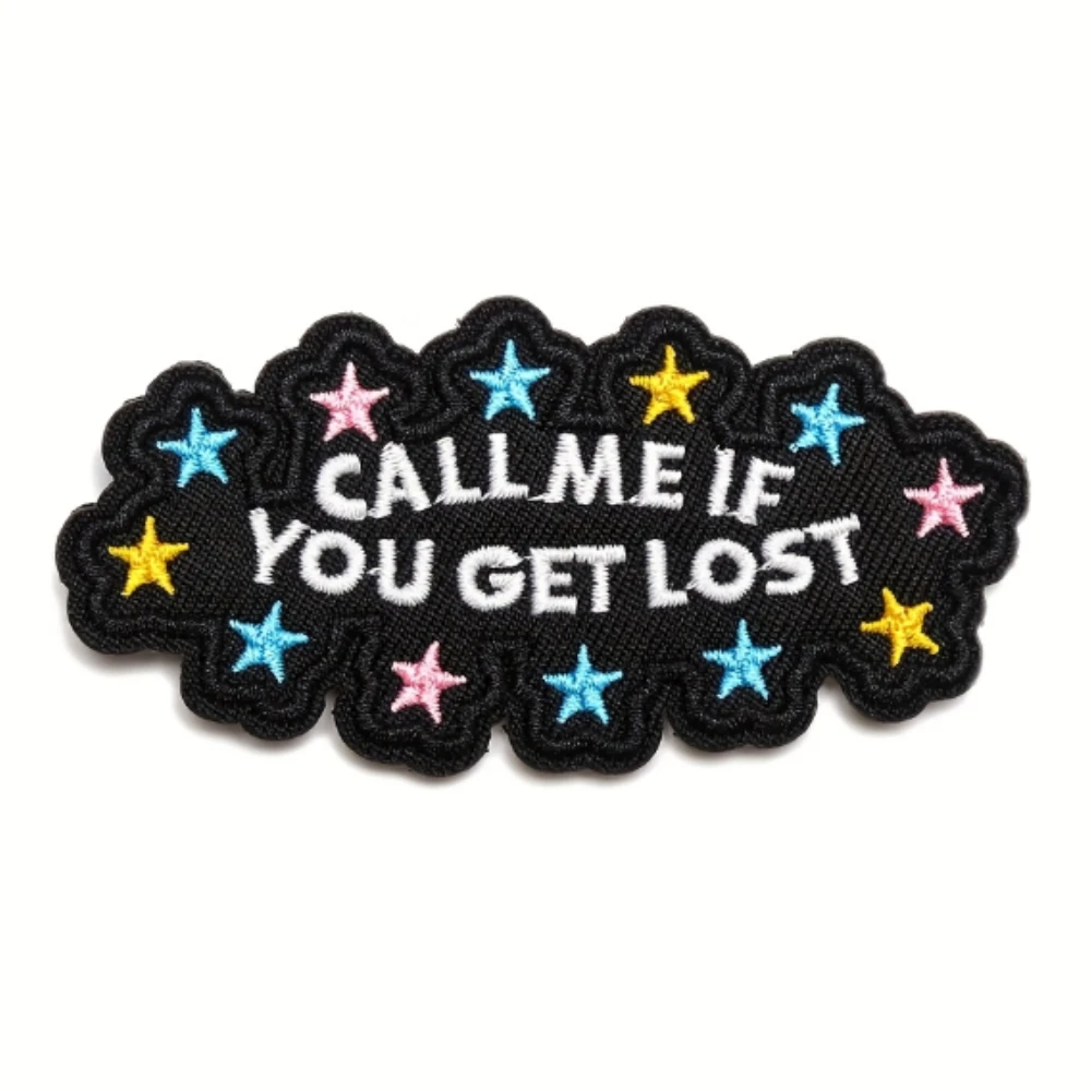 Parche táctico de Velcros CALL ME IF YOU GET LOST, pegatina bordada con cierre de gancho y bucle militar para mochila Molle