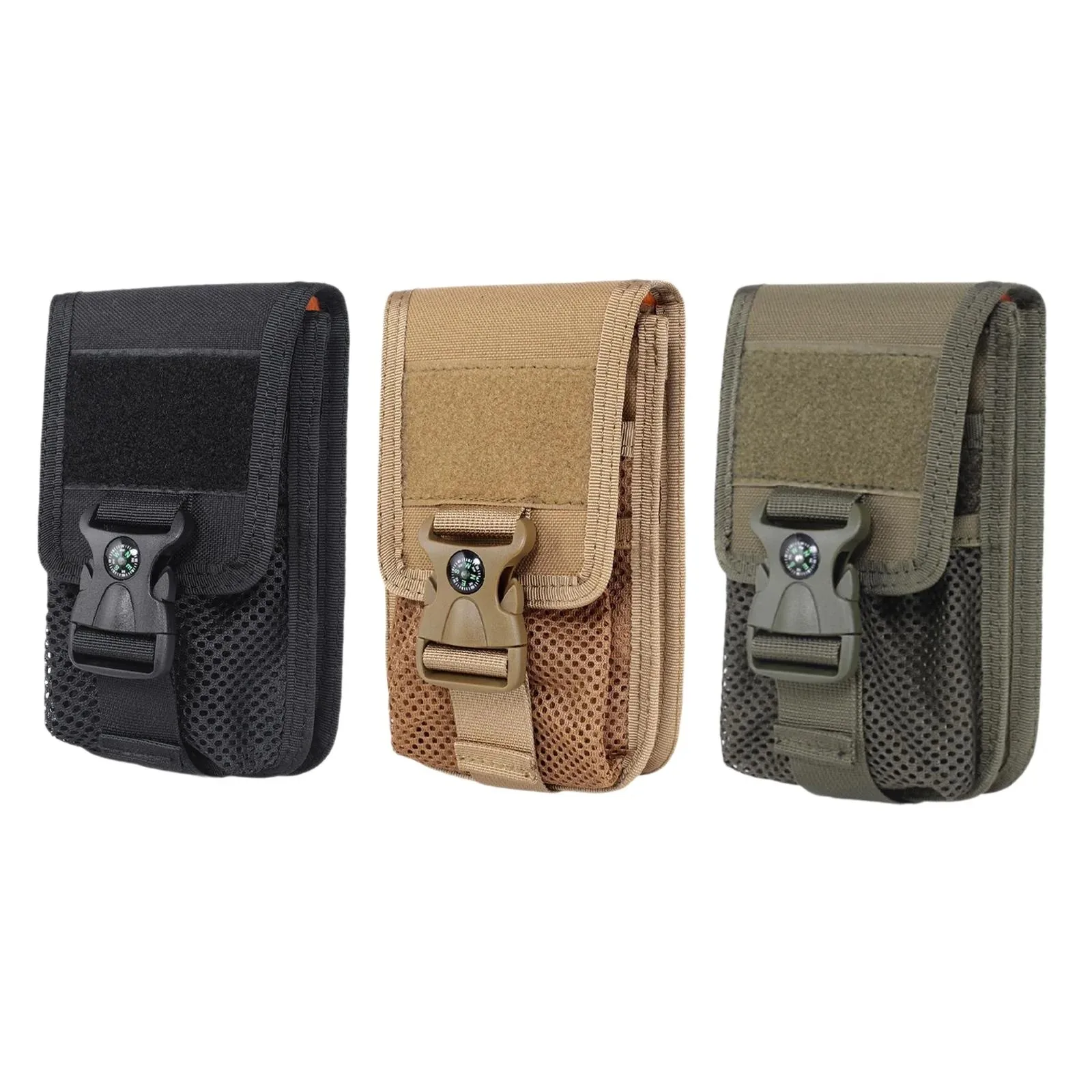 Bolsa táctica para teléfono de doble capa, bolsas Molle de camuflaje para caza, riñonera Molle para caza al aire libre, riñonera, bolsa deportiva para exteriores - imagen 2
