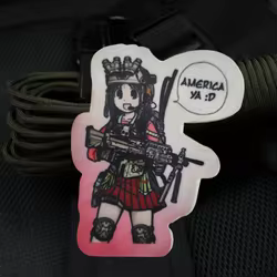 Parche con estampado de chica de animación de Anime, gancho y bucle militar, insignia de moral táctica, mochila, parches adhesivos decorativos para ropa