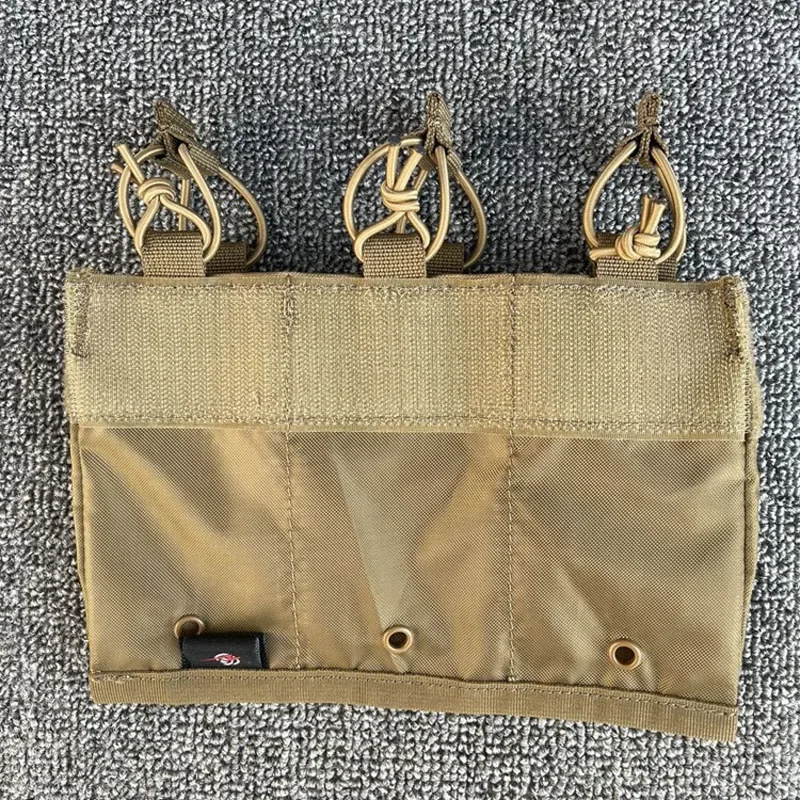 Bolsa Triple para revistas 556, bolsa de inserción de canguro M4 AR Mag, bolsa de caza para solapa frontal DOPE FCPC V5, portador de placa de pecho - imagen 2