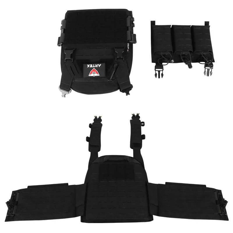 Chaleco táctico con Triple bolsa para revistas 5,56mm exterior multifuncional impermeable 500D nailon modular de liberación rápida - imagen 5