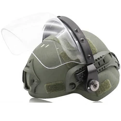 Casco antidisturbios Mich con máscara facial antiniebla