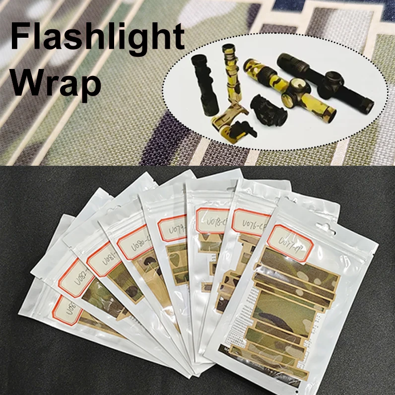 Pegatina envolvente para linterna Surefire de caza, pegatina óptica protectora para luz de explorador M300B M300V M600B M600V M600DFOKWS 18350 18650 - imagen 2