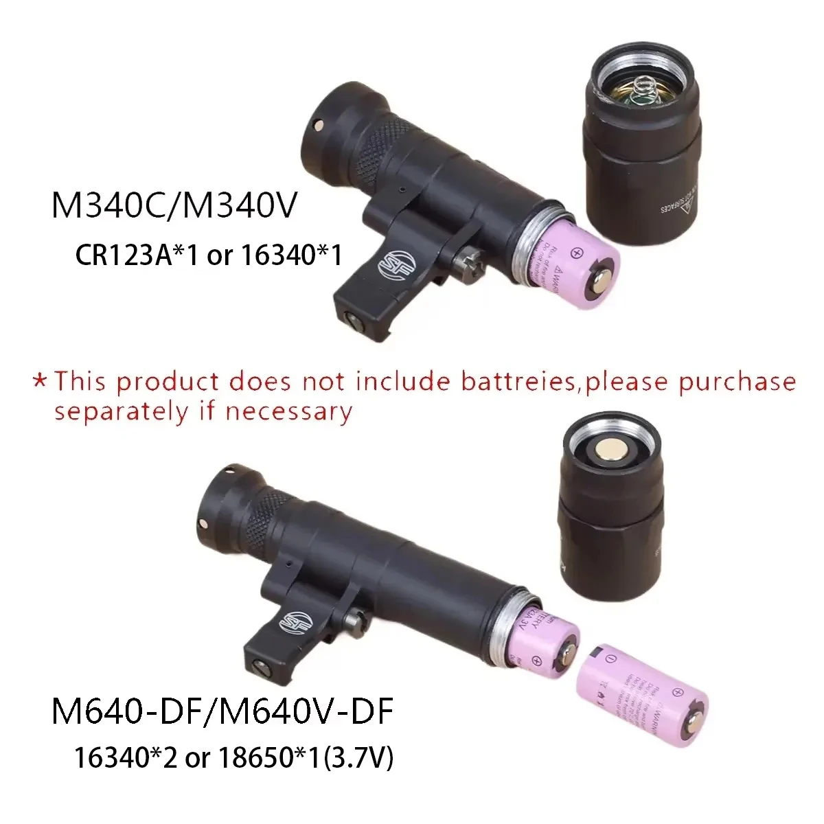 SureFire M600V Linterna Táctica LED M-LOK Picatinny Airsoft Caza