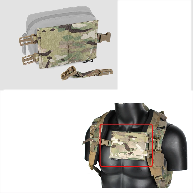 Chaleco táctico MOLLE con panel extensible para caza - imagen 4