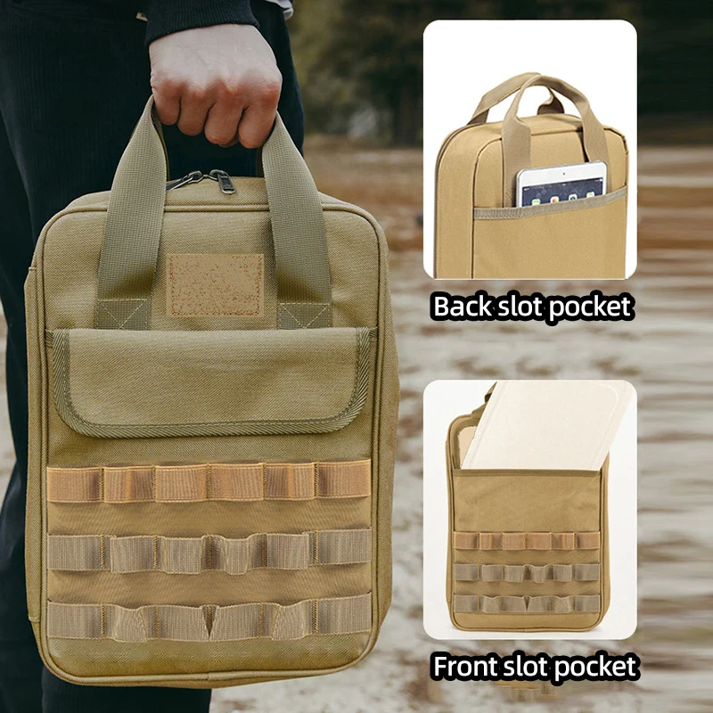 Bolsa de almacenamiento de vajilla multifuncional táctica para exteriores, bolso portátil resistente y duradero, bolsas para senderismo, viajes, Camping y senderismo - imagen 2