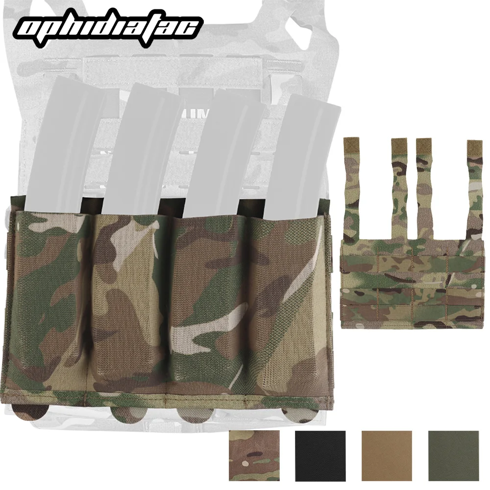 Bolsa elástica para revistas OPHIDIAN para submetalladora MP5 MP7, bolsa para revistas Molle, chaleco ligero para caza Airsoft, equipo de transporte