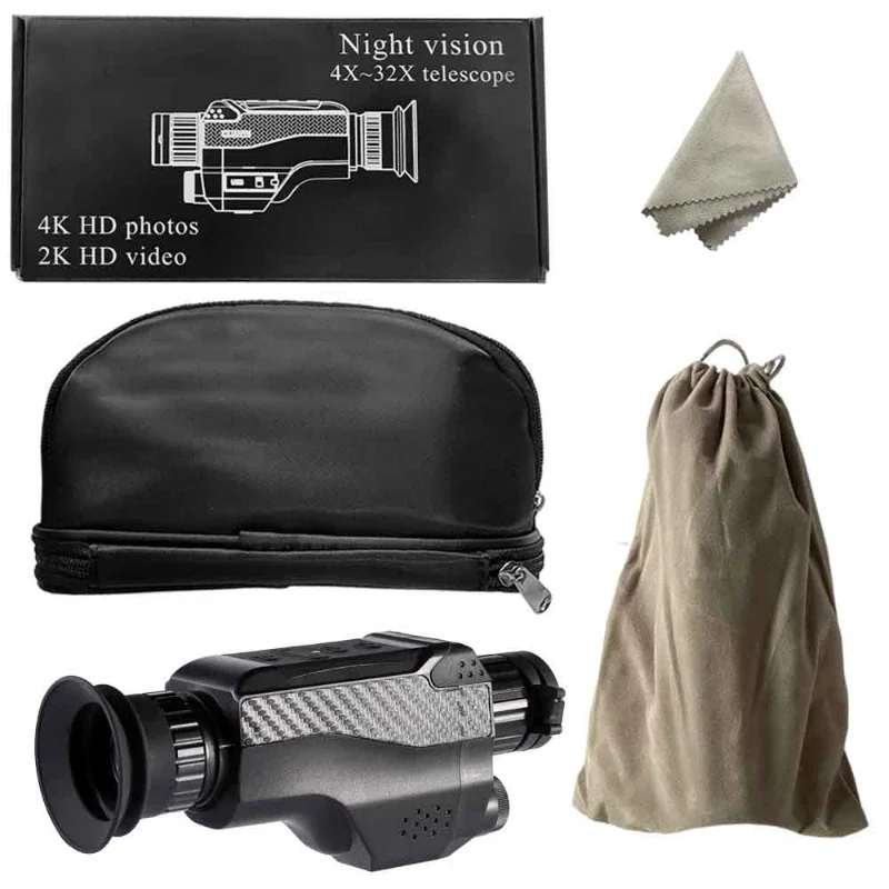 Monocular de visión nocturna con Zoom Digital 8X, telescopio Digital nocturno infrarrojo para exteriores, día y noche, alcance de 200m para caza y Camping
