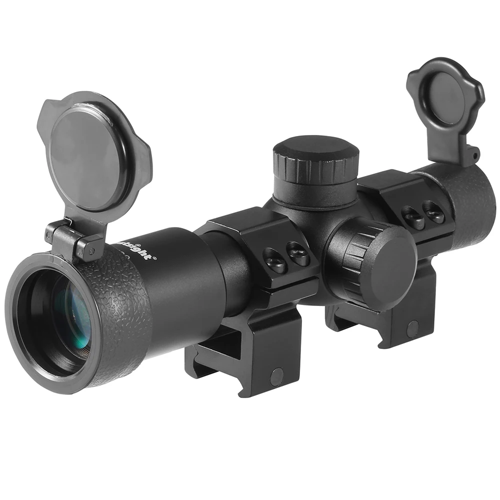 Mira compacta 4,5x20, mira para Rifle de caza AR15, mira telescópica de retícula grabada de vidrio P4 para mira de caza - imagen 3