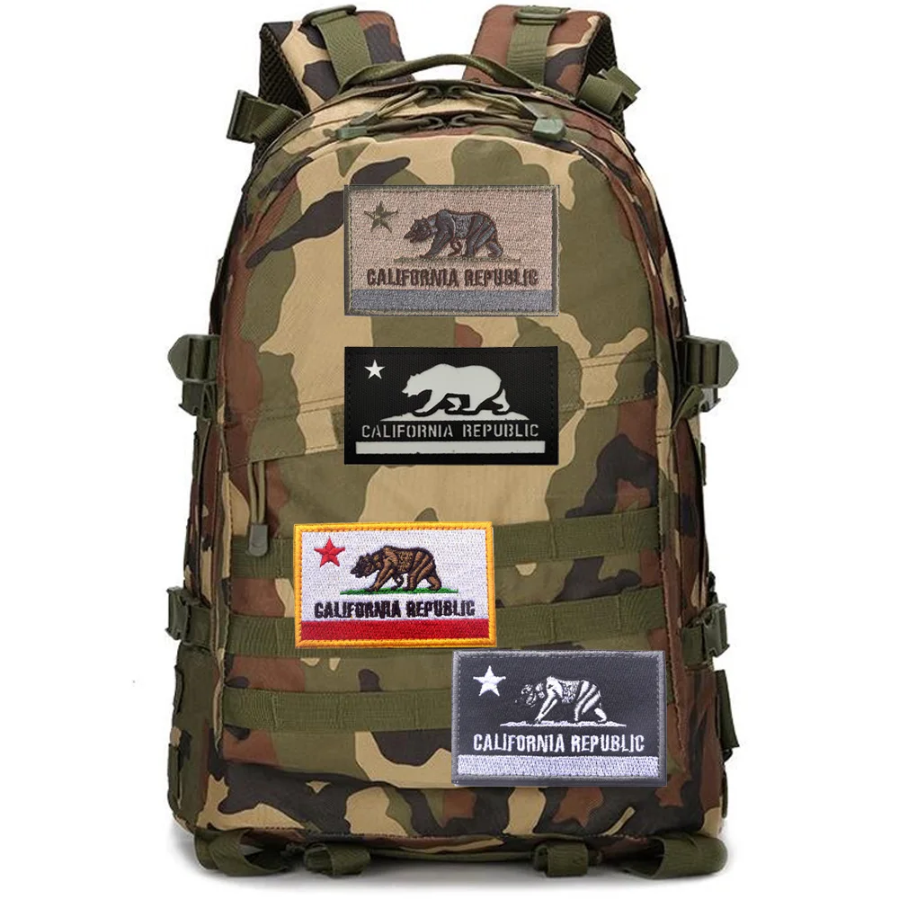 Parche reflectante IR para ropa, bordado del Estado de California, gran oferta, 51st, con gancho para mochila - imagen 2