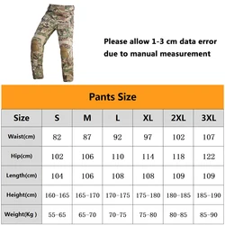 Pantalones tácticos G3 con rodilleras para airsoft y caza