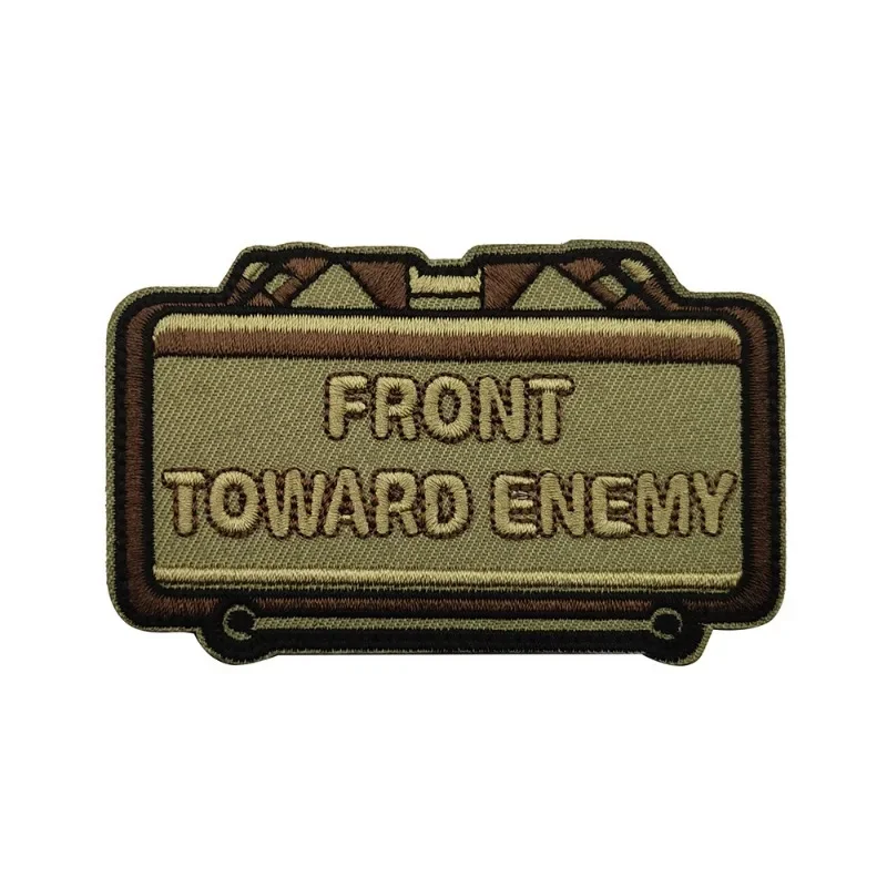 Parches bordados Front TOWARD ENEMY M18A1 Claymore para ropa, brazalete, gancho y bucle, parche táctico, insignia de moral en mochila - imagen 2