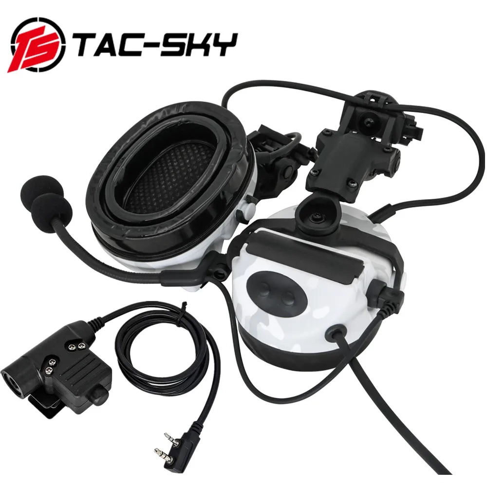 TAC-SKY táctico MultiCam Alpine auriculares COMTA II casco ARC Track soporte edición reducción de ruido pastilla tiro auriculares MCA - imagen 2