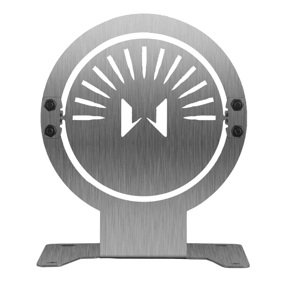 Objetivo con tapa de Metal de acero inoxidable, 14x12 Cm, objetivo de entrenamiento de tiro, accesorios para equipos tácticos, objetivos de acero y Metal - imagen 5