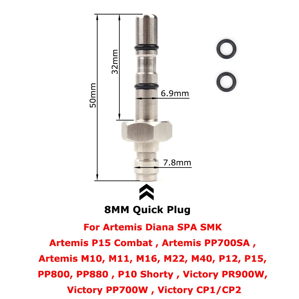 Sonda de llenado de aire para FX Hatsan,BSA,Webley,SMK Artemis,Craft,WEIHRAUCH,Walther Rotex R8 y RM8,Brocock, PR900 - imagen 5