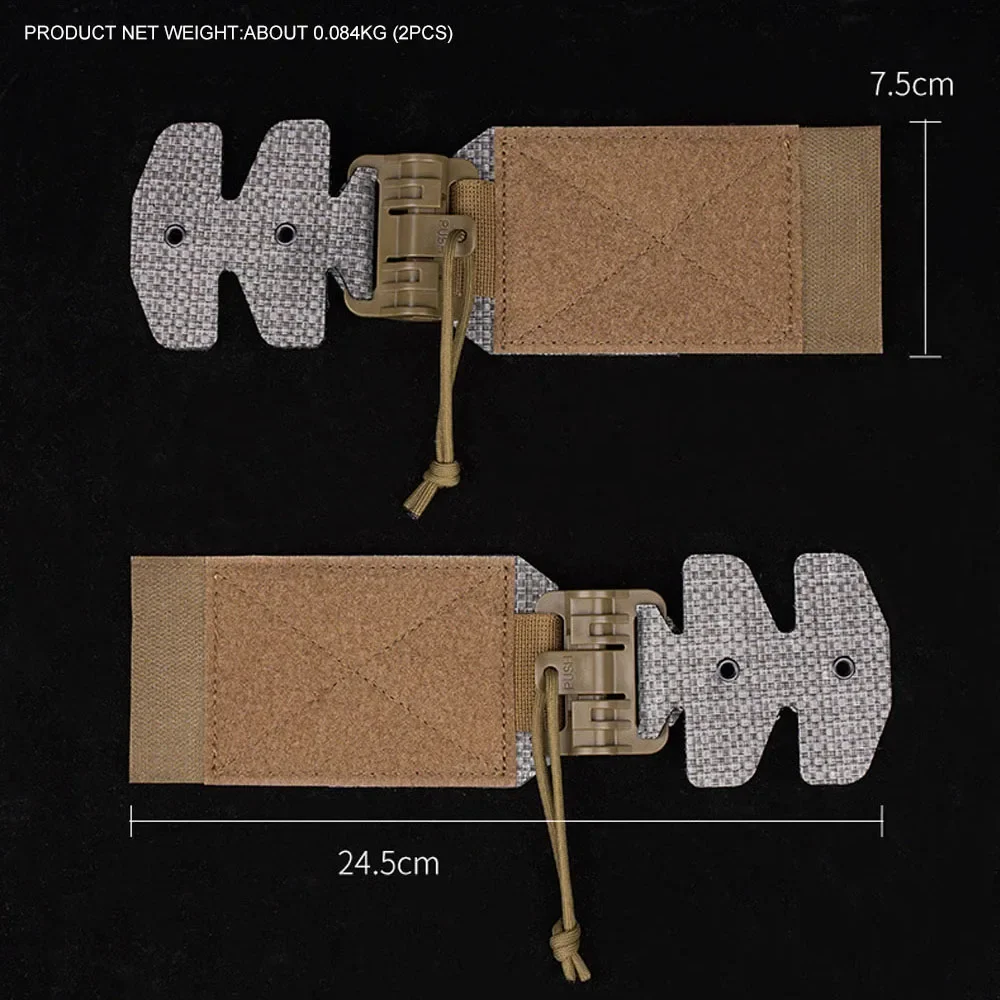 Chaleco de asalto táctico FCPC V5, hebilla de liberación rápida, estilo Ferro, chaleco de caza Airsoft, accesorios para faja, 2 uds. - imagen 4