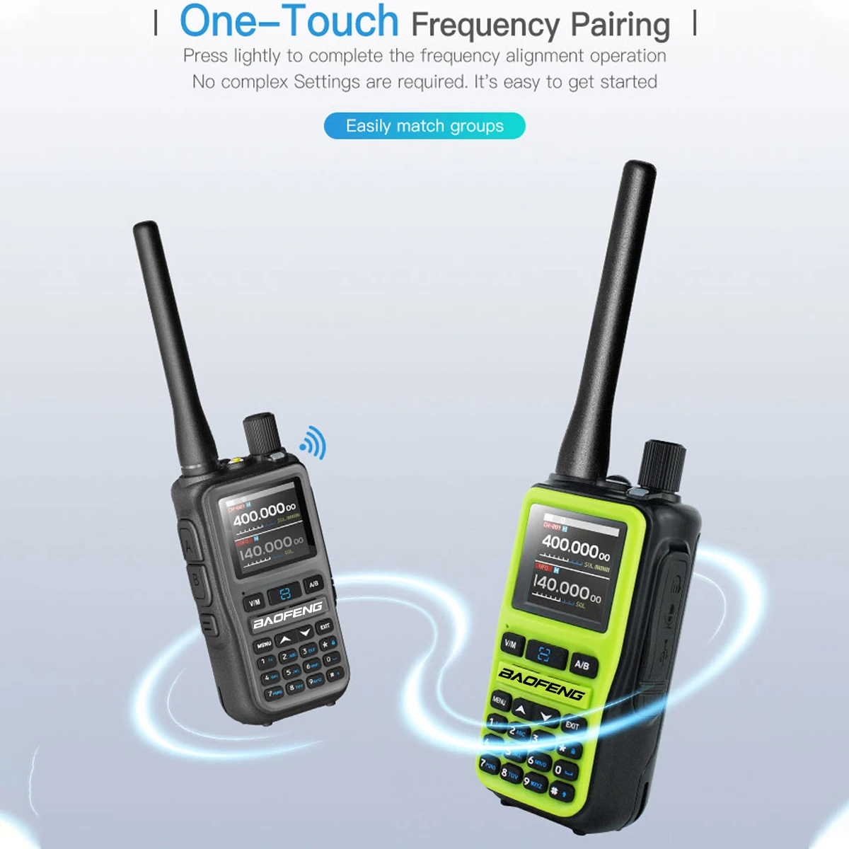 BAOFENG UV-5R Mini Walkie Talkie Multi banda Bluetooth programación frecuencia de copia inalámbrica 999CH tipo C Radio bidireccional de largo alcance - imagen 5