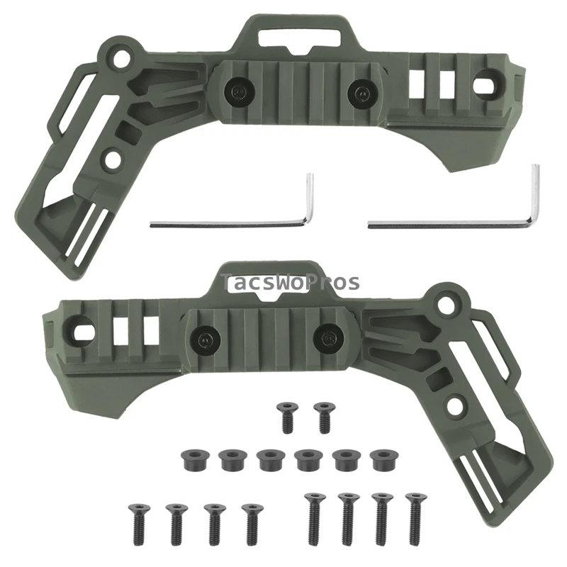 Kit de rieles para casco táctico Wendy 3,0, cascos de Paintball CS, riel guía lateral para equipo Airsoft al aire libre, accesorios para casco Wendy - imagen 2