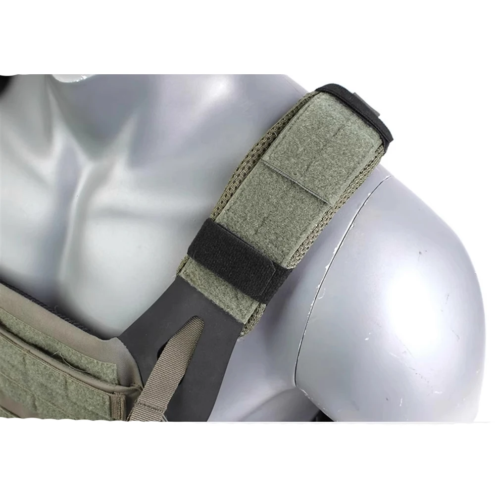 Un par de chaleco táctico, almohadillas para correa de hombro, mochila para exteriores, cojín de malla transpirable, hombrera para chaleco de caza Fcpc/jpc