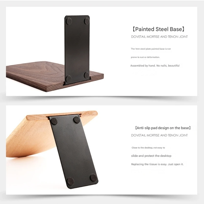 Sujetalibros madera para libros, soporte para libros, imágenes y cuadernos, K1KF - imagen 4