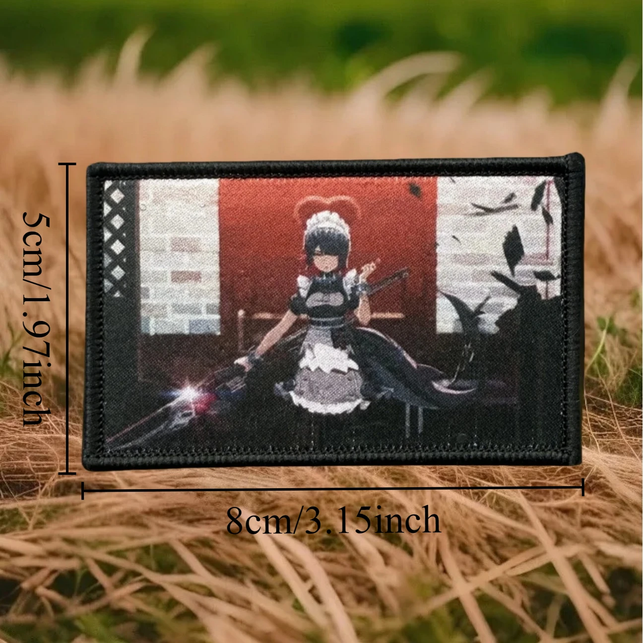 Parche de chica guerrera de sirvienta, insignia de moral táctica, mochila del ejército militar, pegatina personalizada, parches de gancho y bucle impresos para ropa - imagen 3