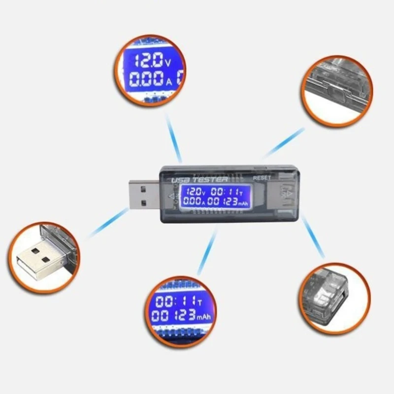 Probador de batería USB ligero para comprobar carga y voltaje - imagen 5