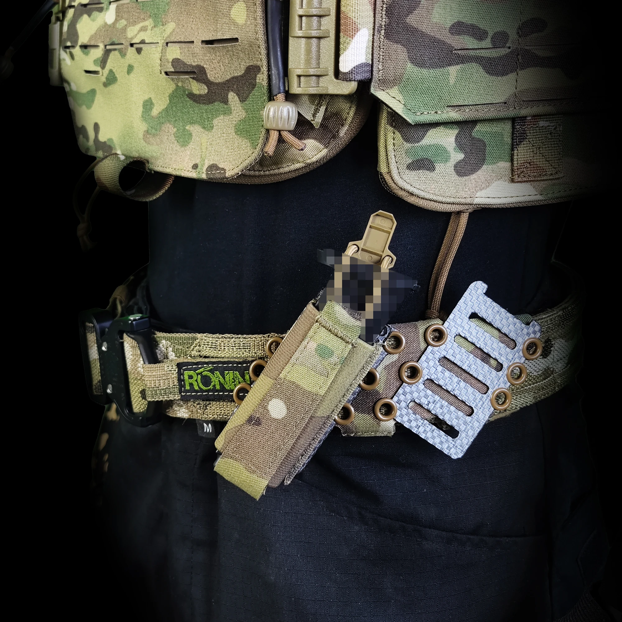 Placa adaptadora en ángulo Molle de 40 grados, placa adaptadora táctica de doble fila, accesorio Tegris para bolsa colgante - imagen 4