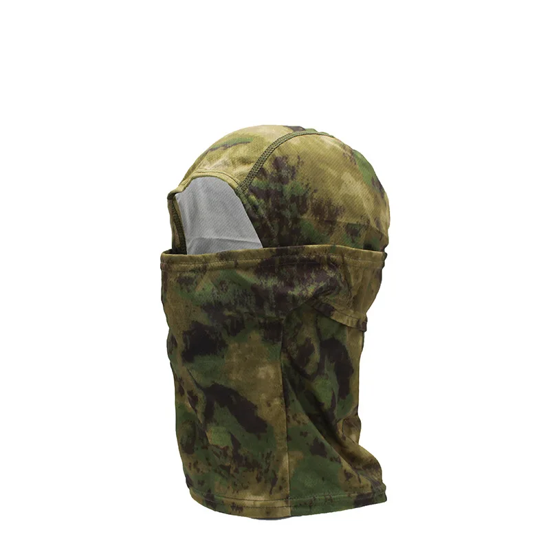 Cubierta táctica para la cabeza, sombrilla con protección solar, máscara para el sudor de secado rápido, cubierta para babero transpirable de cara completa, sombrero Protector facial EMR ATFG Camo - imagen 5