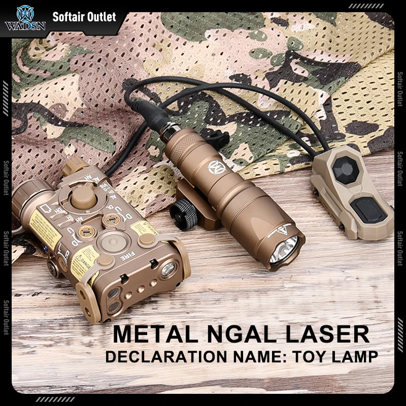 Wadsn L3 NGAL Full Metal rojo verde azul punto IR puntero tácticas M300A linterna estroboscópica luz LED blanca UNAxon Mod botón interruptor - imagen 4