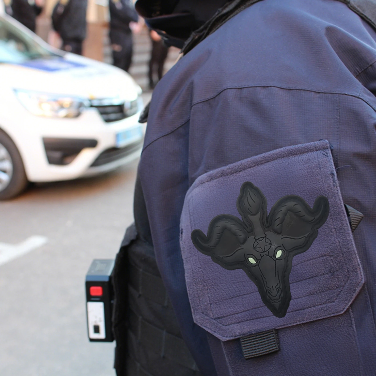 Parches tácticos Medusa Anubis, parche divertido de PVC con gancho y bucle, insignia de moral del ejército militar, brazalete, accesorio, pegatinas para mochila - imagen 4