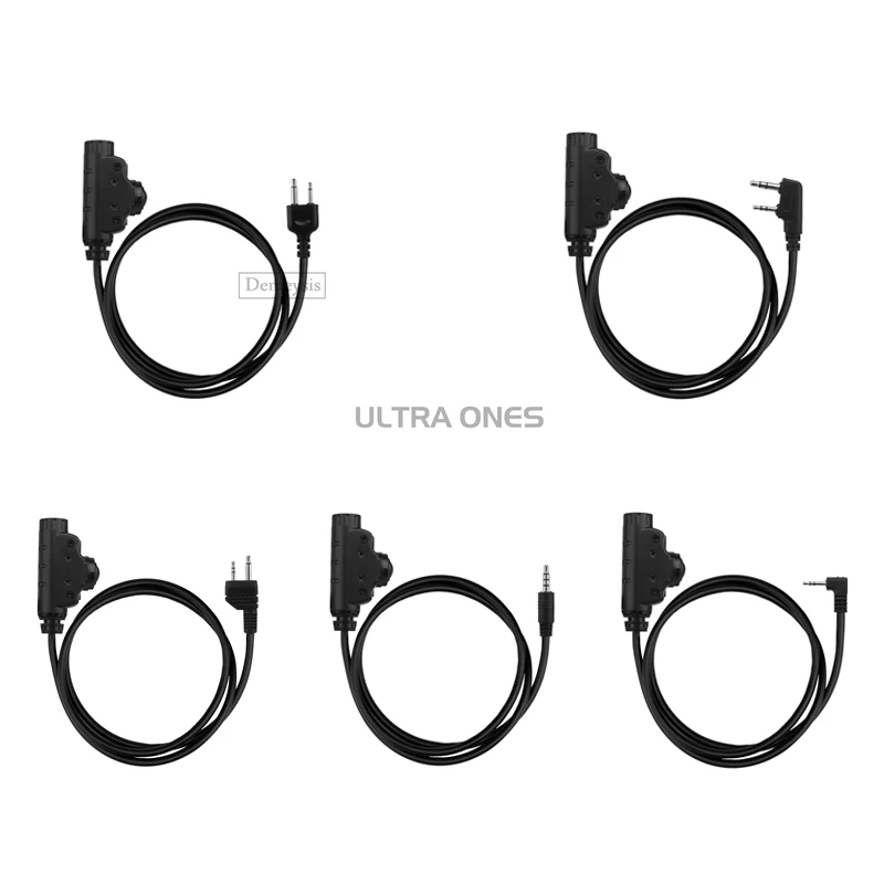 Auriculares tácticos PTT U94-V2 para ICOM MIDLAND KENWOOD MOTOROLA TAIKABOUT enchufe para teléfono móvil accesorios para auriculares de caza - imagen 3