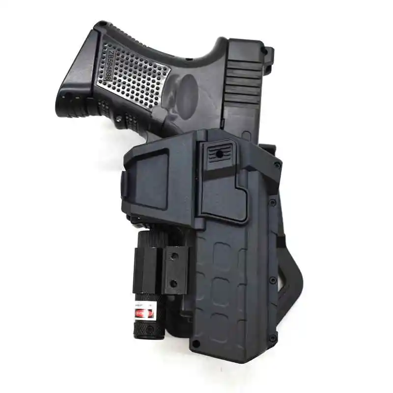 Pistoleras tácticas móviles con linterna o láser para Glock G17, G26, G18, G22 - imagen 5