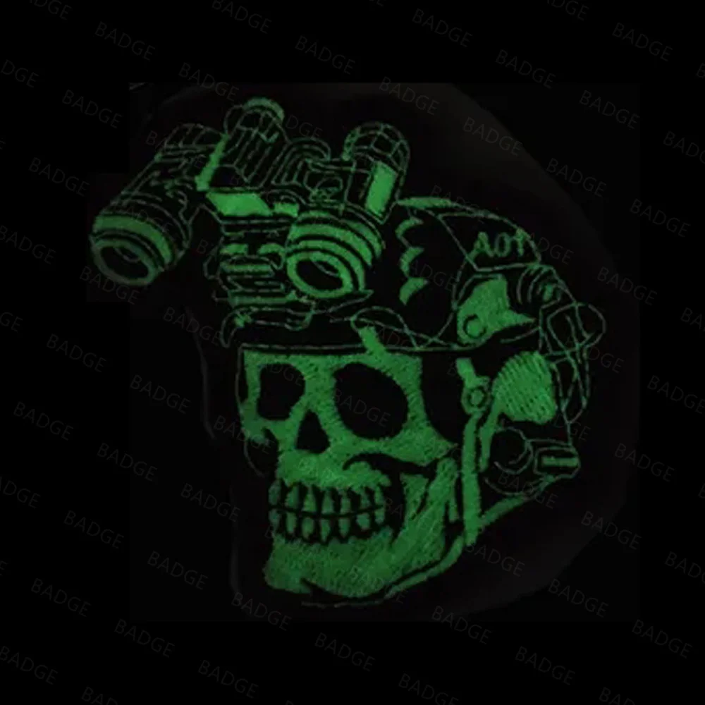 Parches de ojo de gato, insignia de combate táctico con cara de diablo luminosa, etiquetas reflectantes con emblema de gato, mochilas, ropa, decoraciones para sombreros - imagen 4