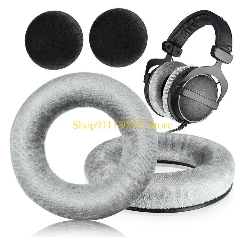 Almohadillas espuma suave repuesto J1HC para auriculares T5P T1 DT440 DT990 DT880 DT770 almohadillas Premium para los - imagen 3