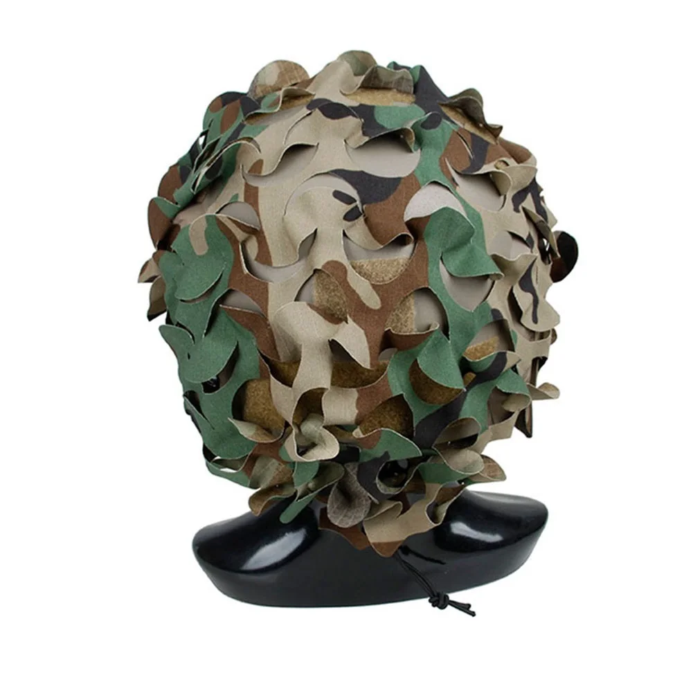 Cubierta de casco rápido de camuflaje táctico, tela de casco CP de camuflaje de rama insertable, accesorios para equipos de Paintball al aire libre - imagen 3