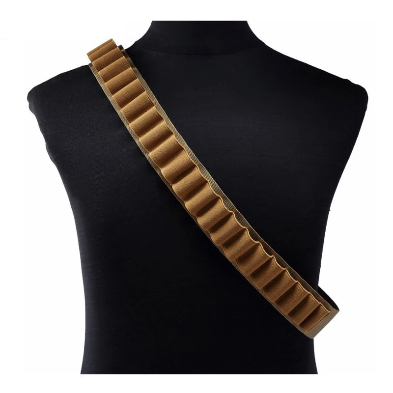 Cinturón de almacenamiento CS sport 12G para exteriores, 145cm, con 27 agujeros, escopeta, balas, cinturón de almacenamiento táctico para caza con 27 balas - imagen 3