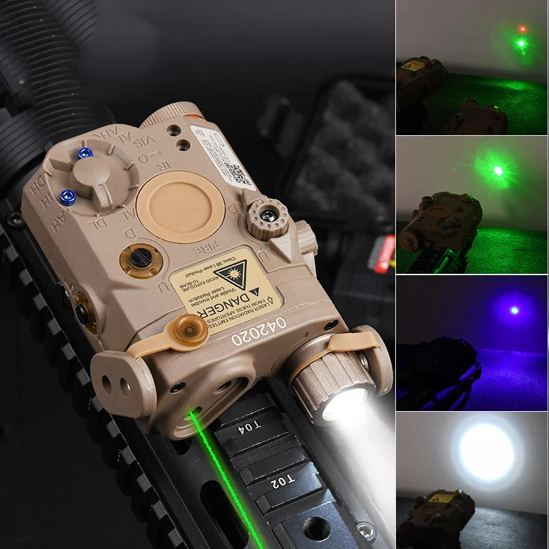 Indicador táctico Airsoft Wadsn PEQ-15 LA-5, punto rojo, verde, azul, con IR, luz LED, compatible con riel de 20MM, arma de caza, Láser de explorador - imagen 2