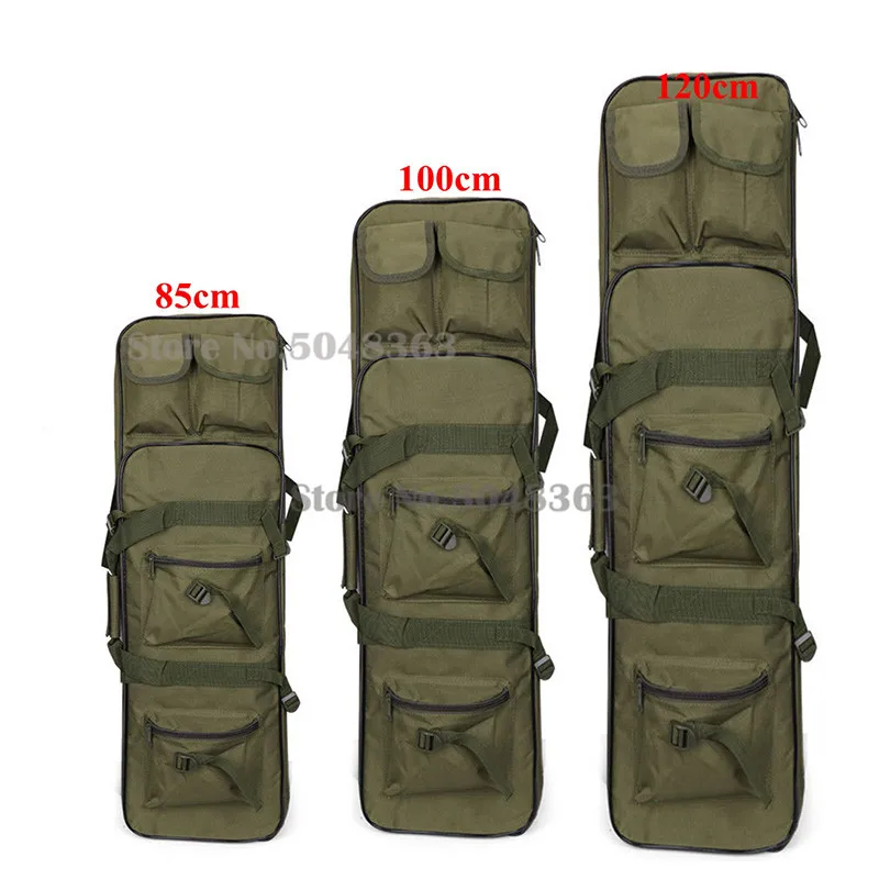 Bolsa de caza de 85cm, 95cm y 120cm, bolsa de transporte cuadrada para Rifle, funda protectora táctica para pistola de doble carabina, mochila con correa para el hombro - imagen 2