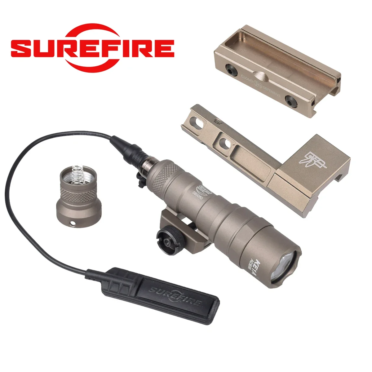 Surefire-linterna táctica M300A M300 M600, armas de Airsoft, luz de explorador, compatible con riel de 20MM con soporte de luz adaptable de compensación Thorntail - imagen 5