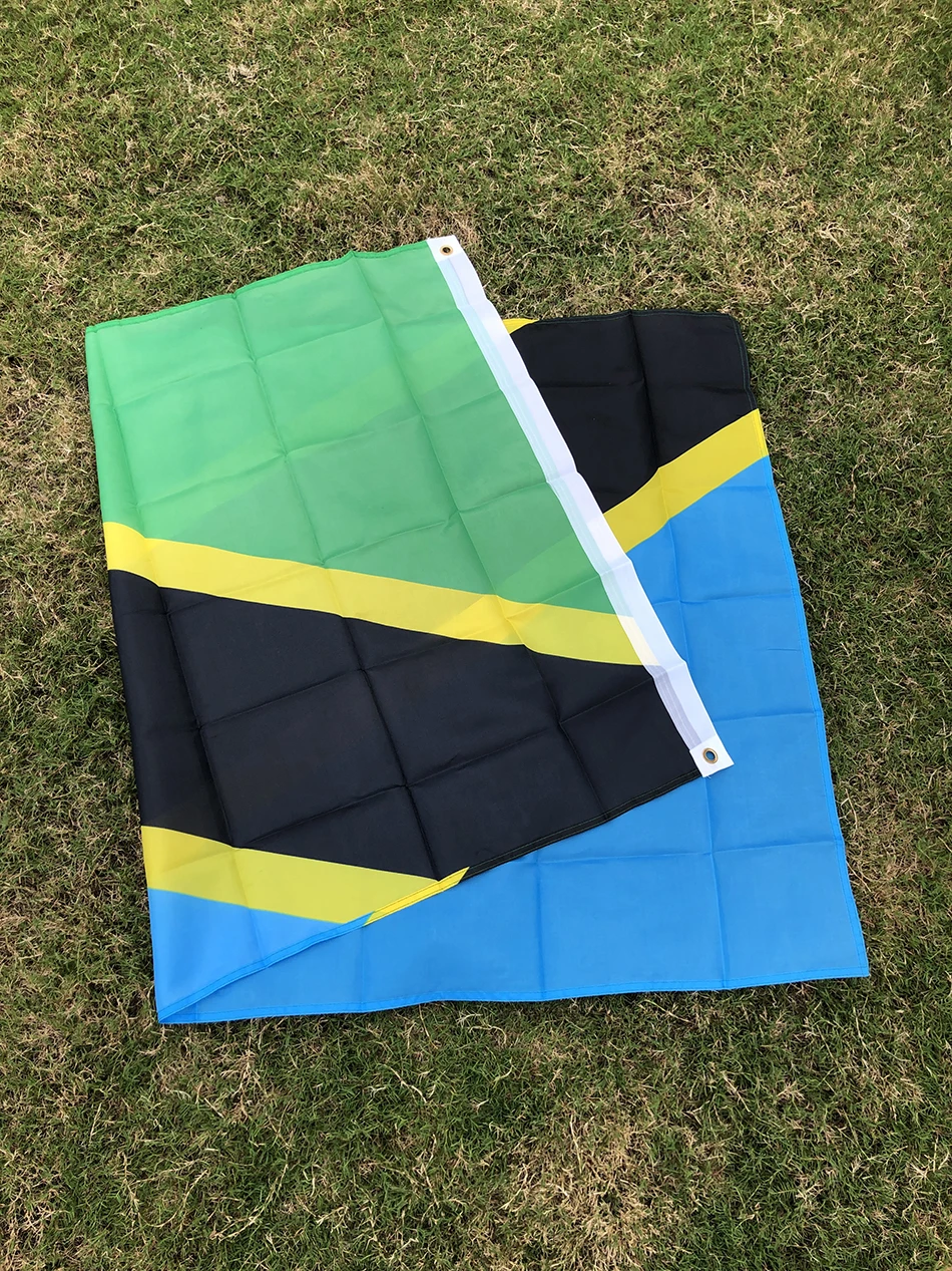 Bandera nacional Tanzania de poliéster para decoración del hogar - imagen 5